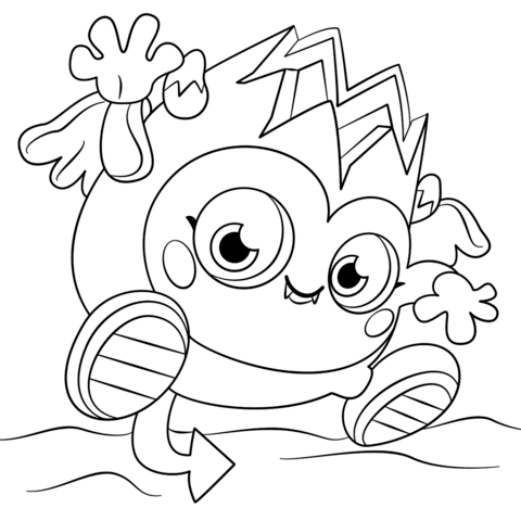 Moshi Monsters Diavlo Coloring Page